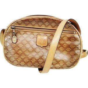 (L1) Celine Crossbody Bag Brown PVC